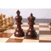 Rosewood chessmen at 880 grams complete