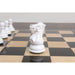 Black Painted Boxwood and White Painted Boxwood chessmen sized for 40 to 50 mm squares