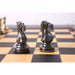 Metallic Gold and Grey chessmen at 3,200 grams complete