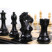 Ebony Wood and Boxwood chessmen sized for 50 to 55 mm squares