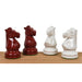 Prime Staunton Burgundy and White 97mm Chess Pieces