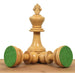 34 piece chessmen set in Bud Rosewood and Boxwood