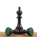 Prestige Staunton chess pieces in bud rosewood & ebony wood, 118mm king