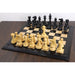 Jumbo Pro Staunton chess pieces in ebony wood, 159mm king