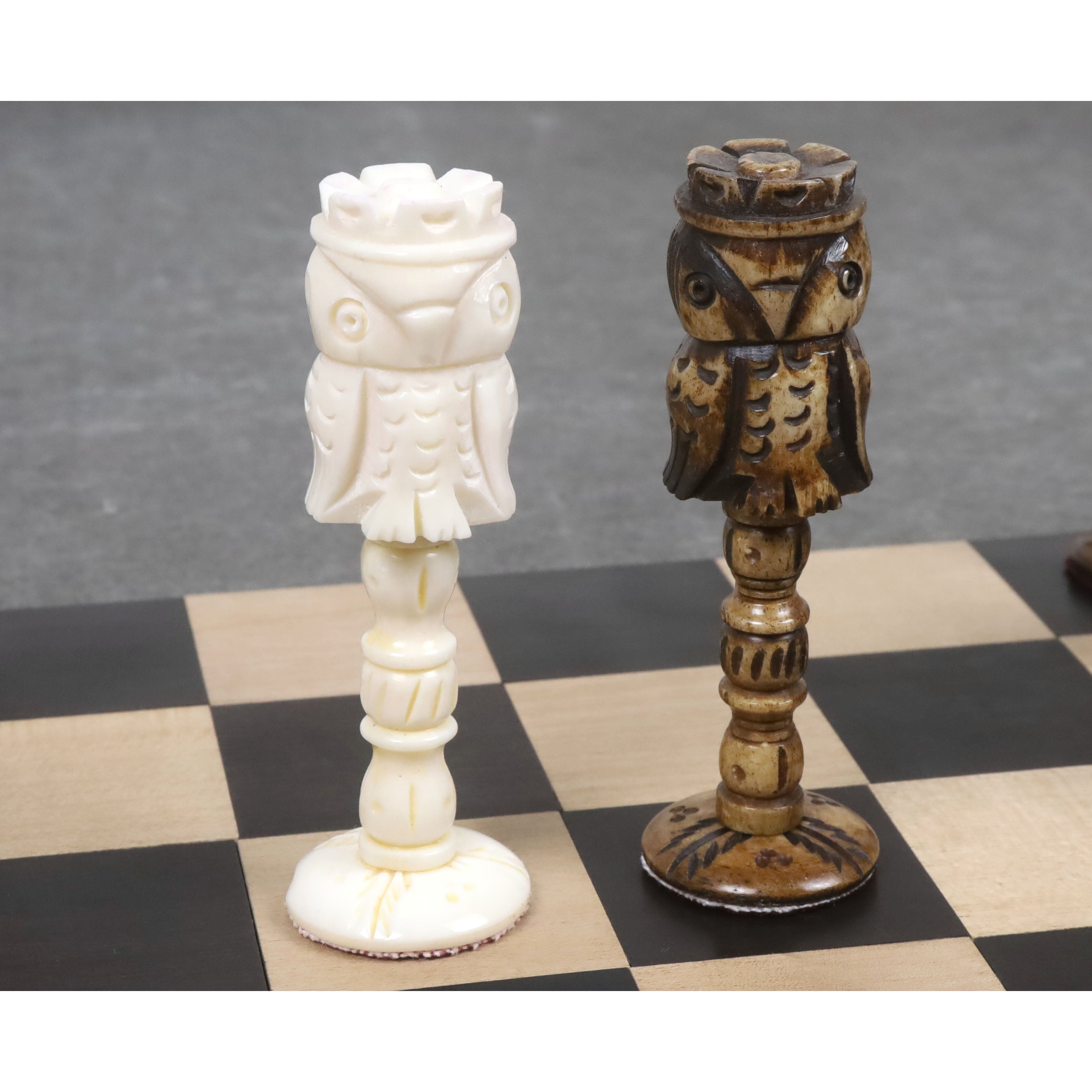 Animal Kingdom Camel Bone 101mm Chess Pieces