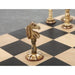 English Series Pre-Staunton Antiqued Camel Bone 95mm Chess Pieces