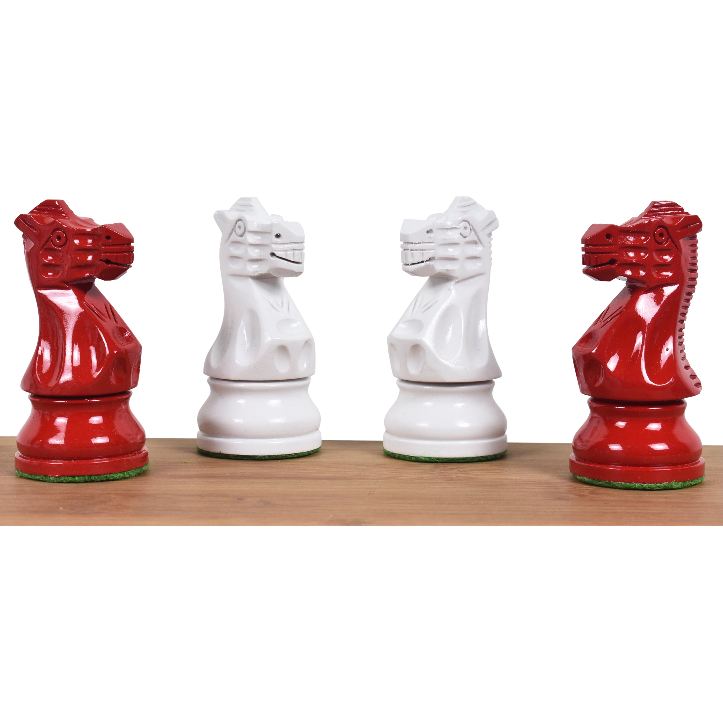 Painted Lacquered Staunton 97mm Chess Pieces
