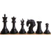 Imperator Staunton chess pieces in ebony, 108mm king