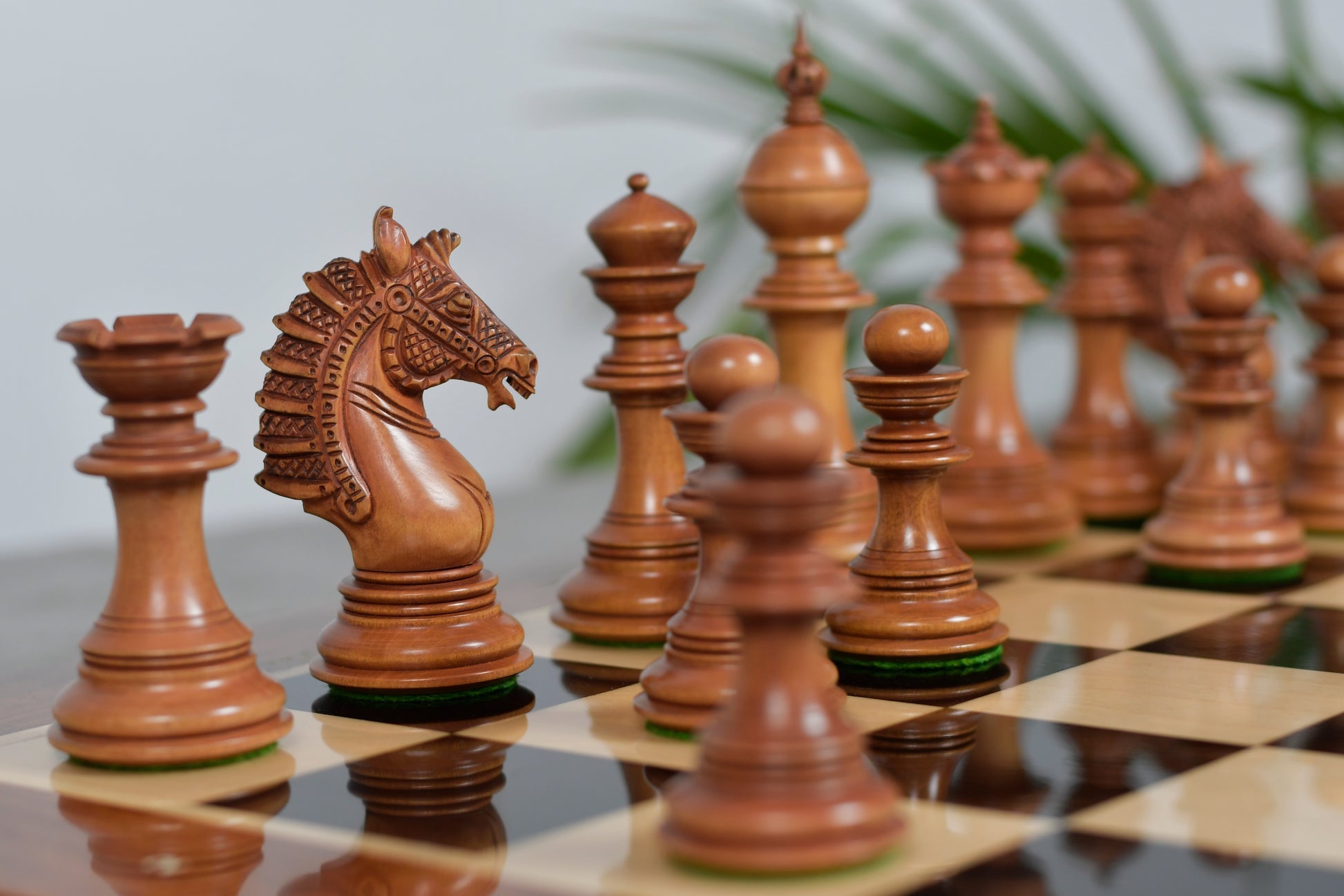 Sikh Empire chess pieces hand-carved knight