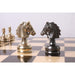 Metallic Grey and Gold chessmen at 2,300 grams complete