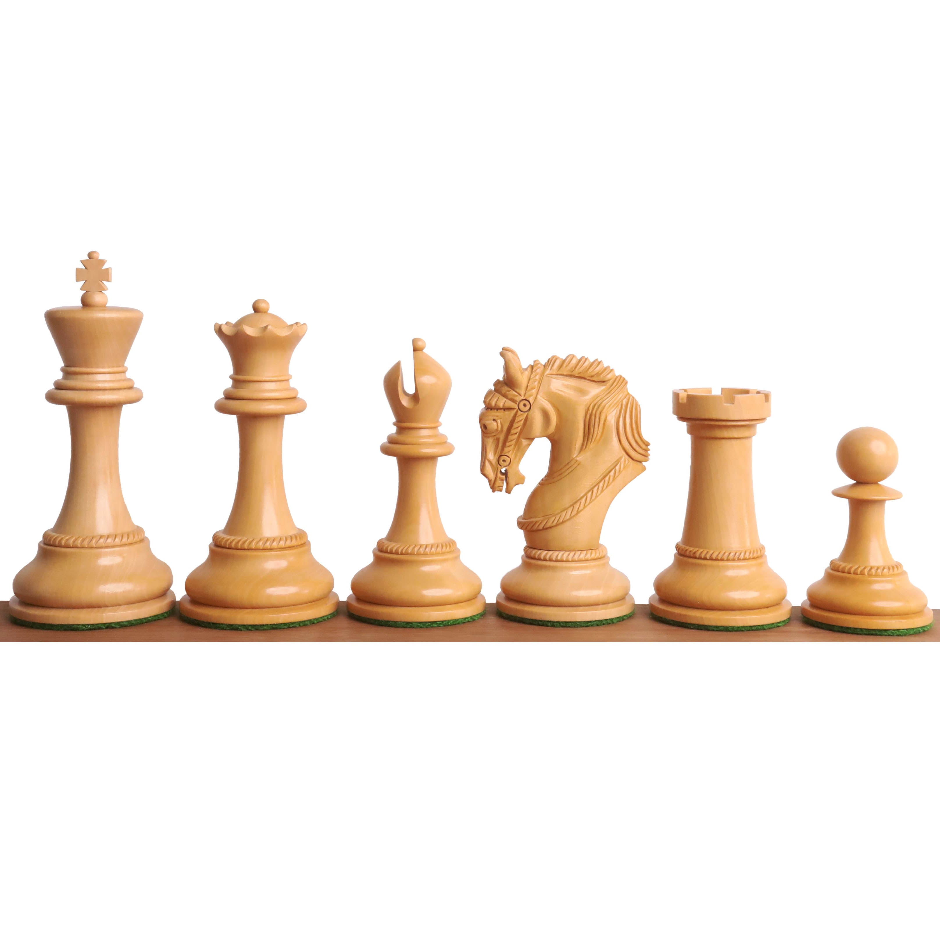 Imperator Staunton chess pieces in bud rosewood, 108mm king