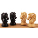 Prestige Staunton chess pieces in ebony wood, 118mm king