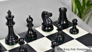 Knight carving detail on the 1849 Original Staunton Heavy chess pieces in genuine ebony and boxwood