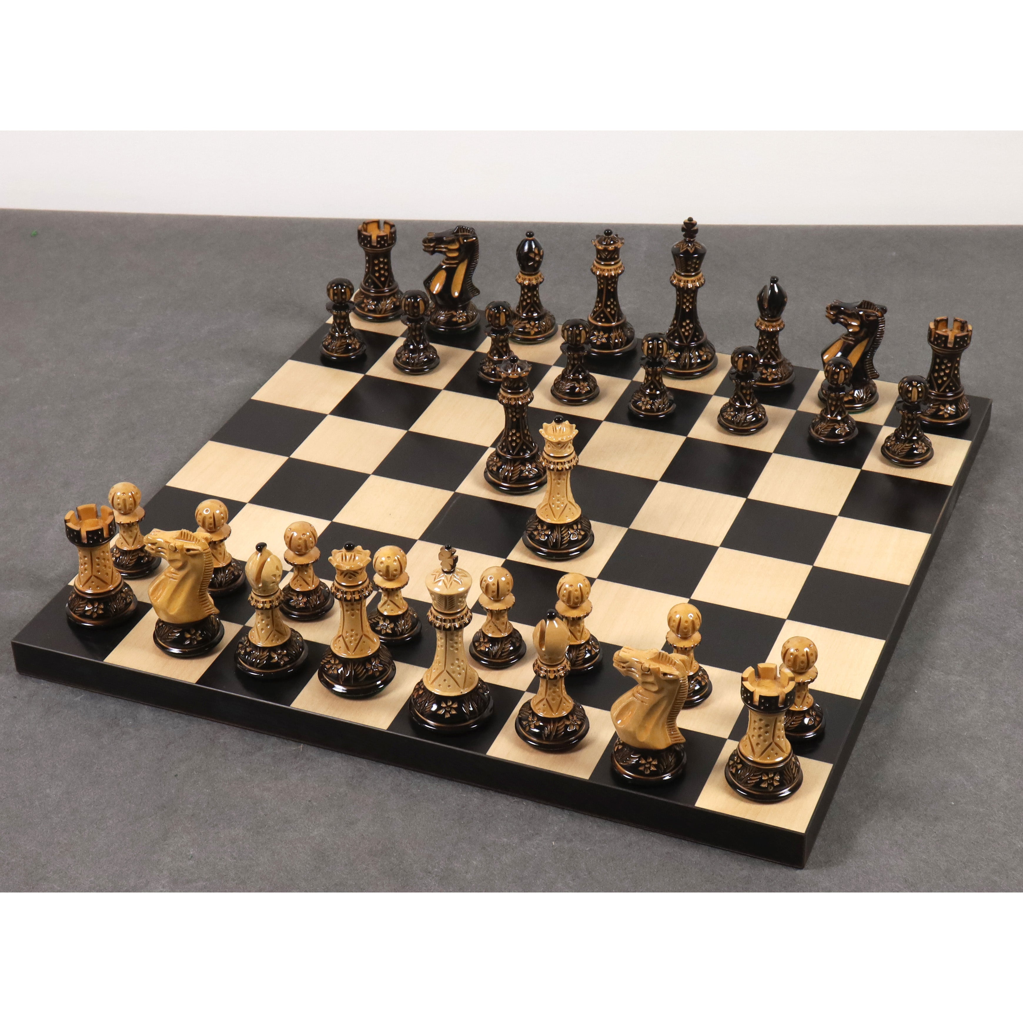 Professional Staunton Hand Carved 101mm Chess Pieces
