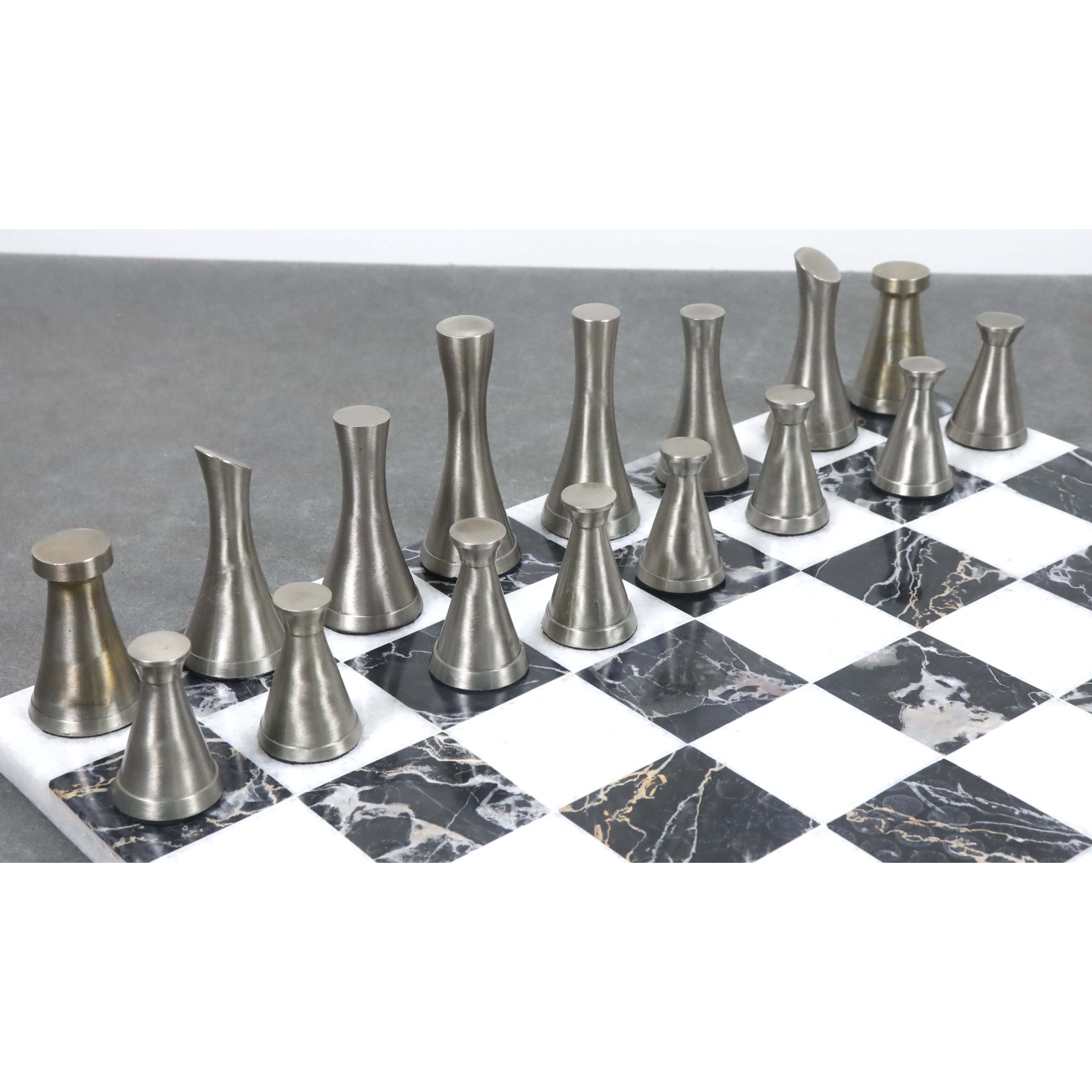 Tower Series Brass 79mm Chess Pieces