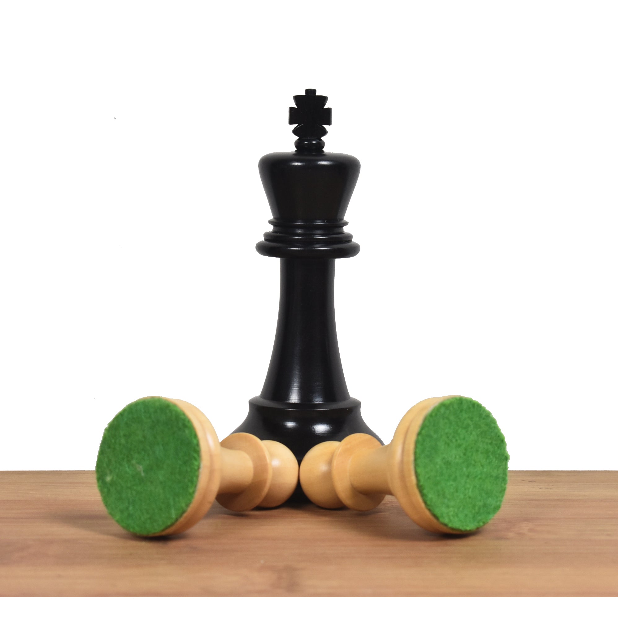 Lessing Staunton Ebony 98mm Chess Pieces