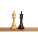Ebony Wood and Boxwood chessmen with a 45mm king base