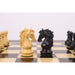 Ebony Wood and Boxwood chessmen sized for 55 mm squares