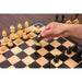 Ebony and Boxwood chessmen sized for 45 to 50 mm squares