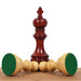 Stallion Staunton chess pieces in bud rosewood, 105mm king