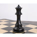Jumbo Pro Staunton chess pieces in ebony wood, 159mm king