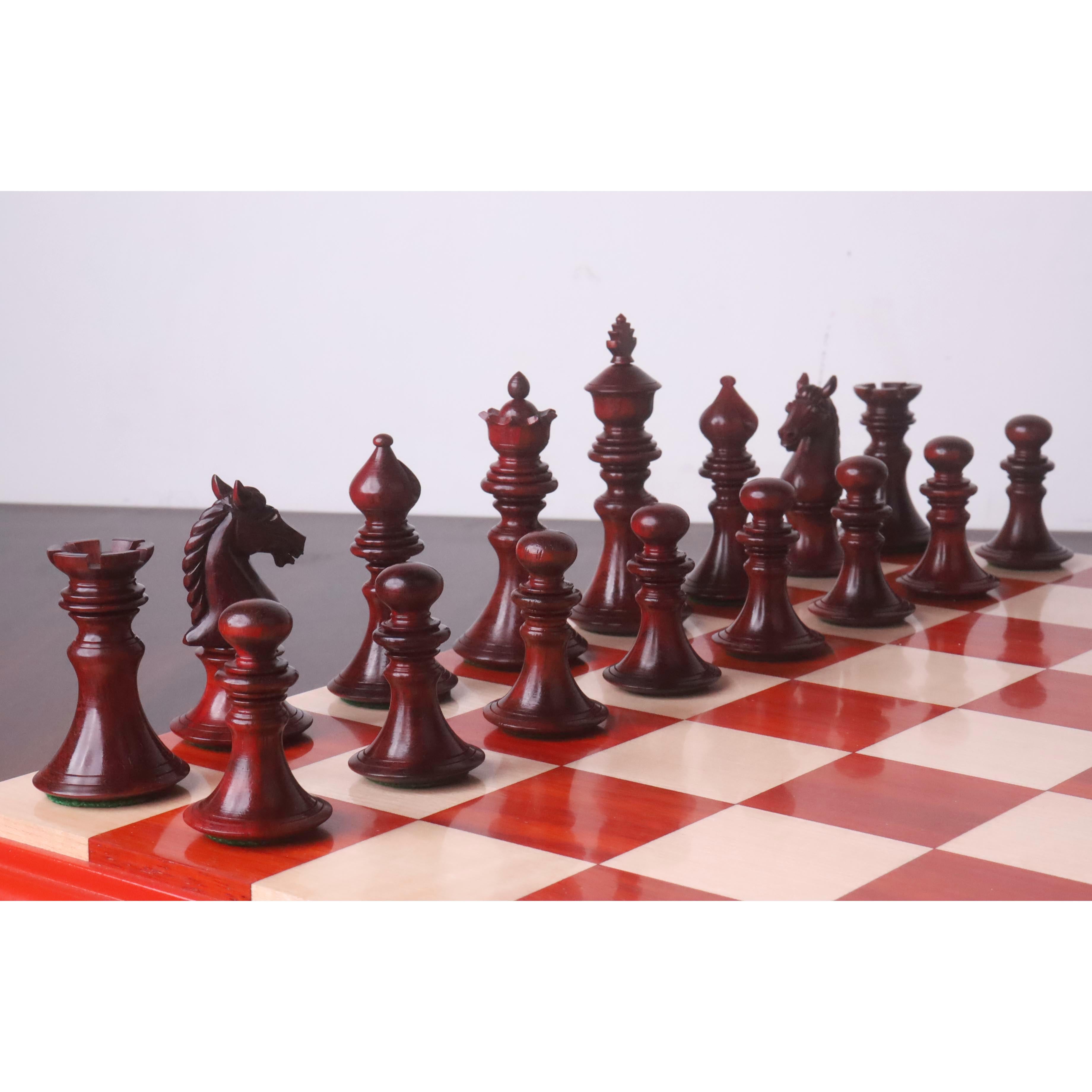 Bud Rosewood chessmen at 1,600 grams complete