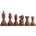 Golden Rosewood and Boxwood chessmen at 750 grams complete