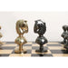 Metallic Grey and Metallic Gold chessmen with a 43mm king base
