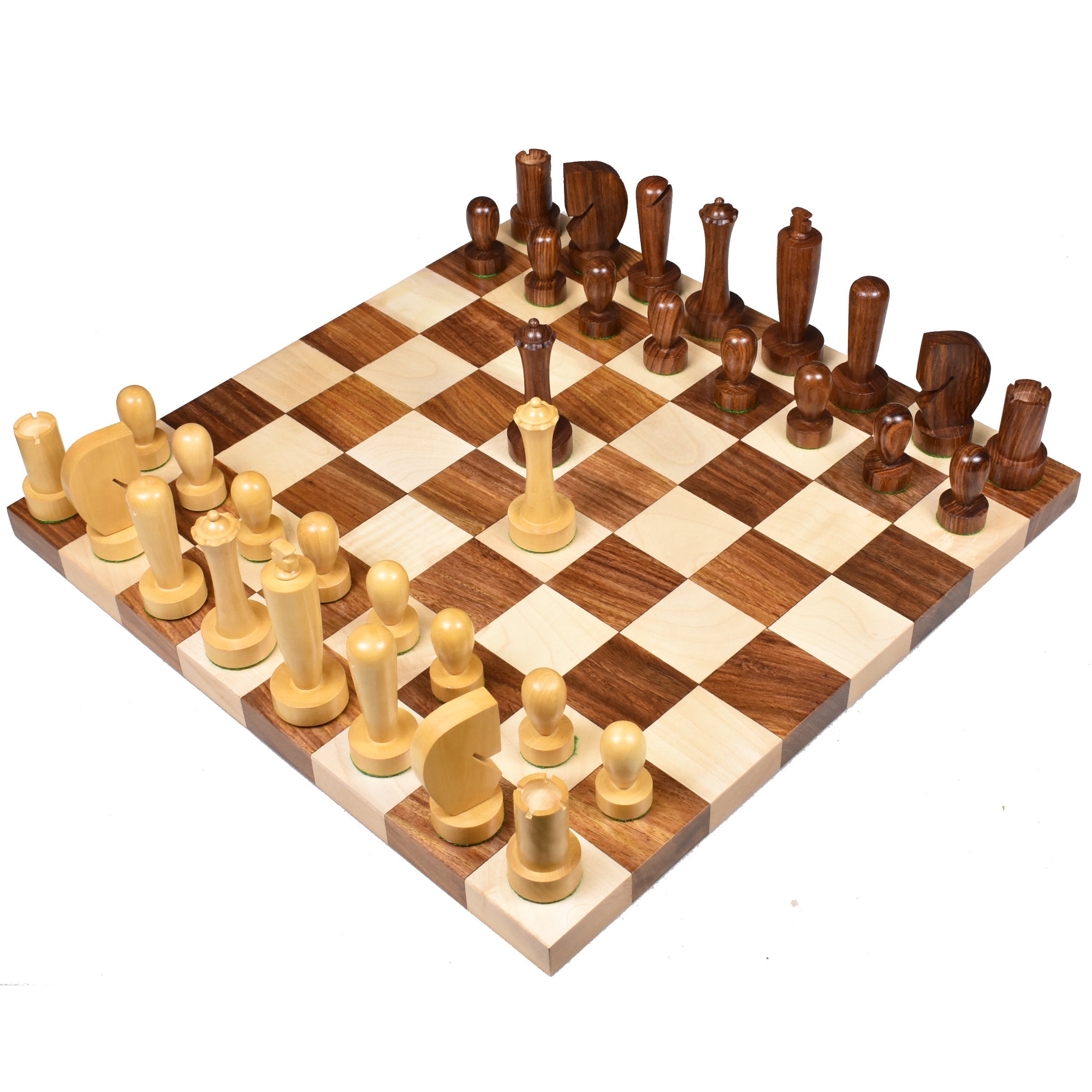 Berliner Modern Minimalist 98mm Chess Pieces