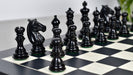 Knight carving detail on the Meghdoot Staunton chess pieces in ebony and boxwood