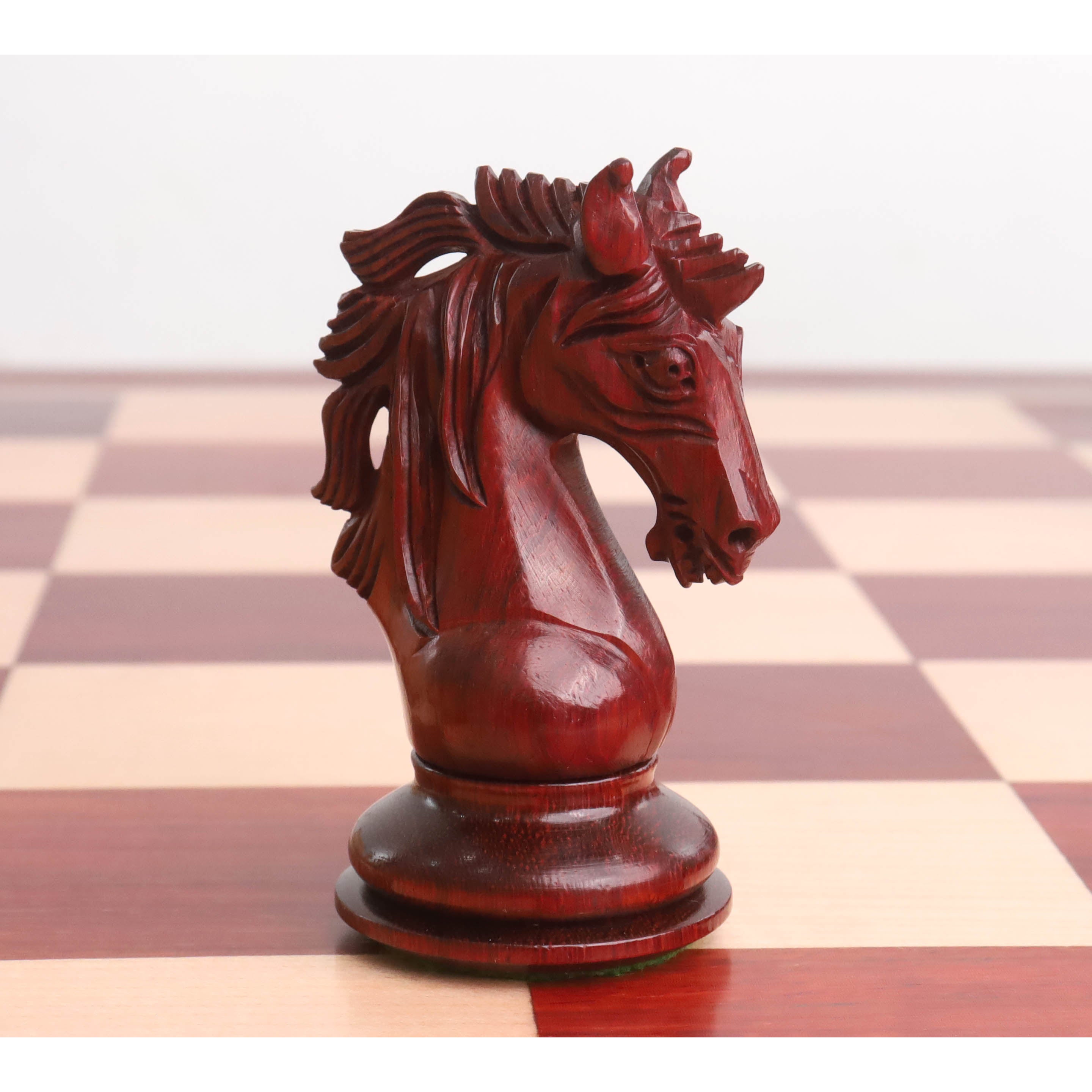 Knight and rook from the bud rosewood chessmen