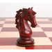 Knight and rook from the bud rosewood chessmen