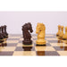Rose Wood and Boxwood chessmen with a 42mm king base
