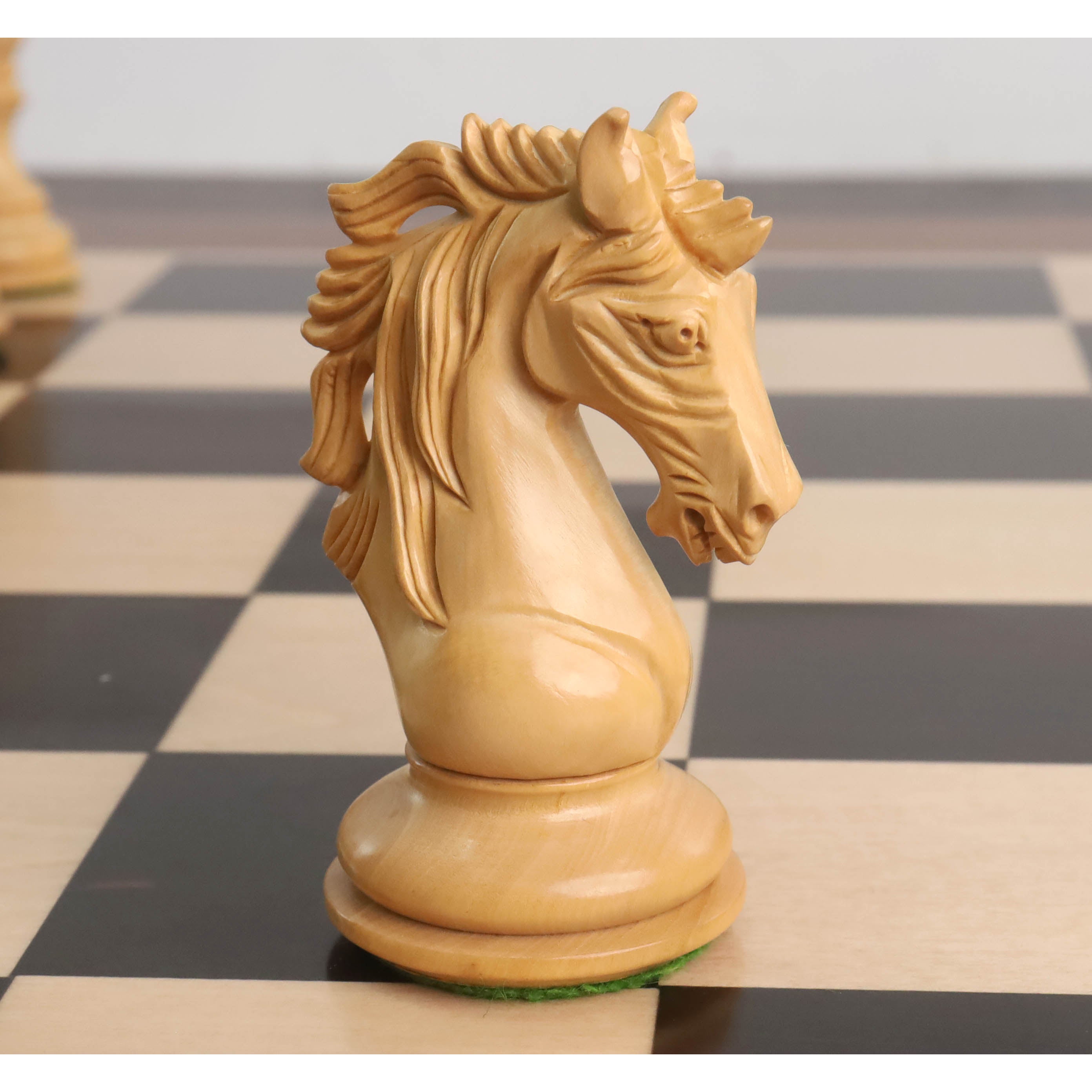 Knight and rook from the ebony wood chessmen