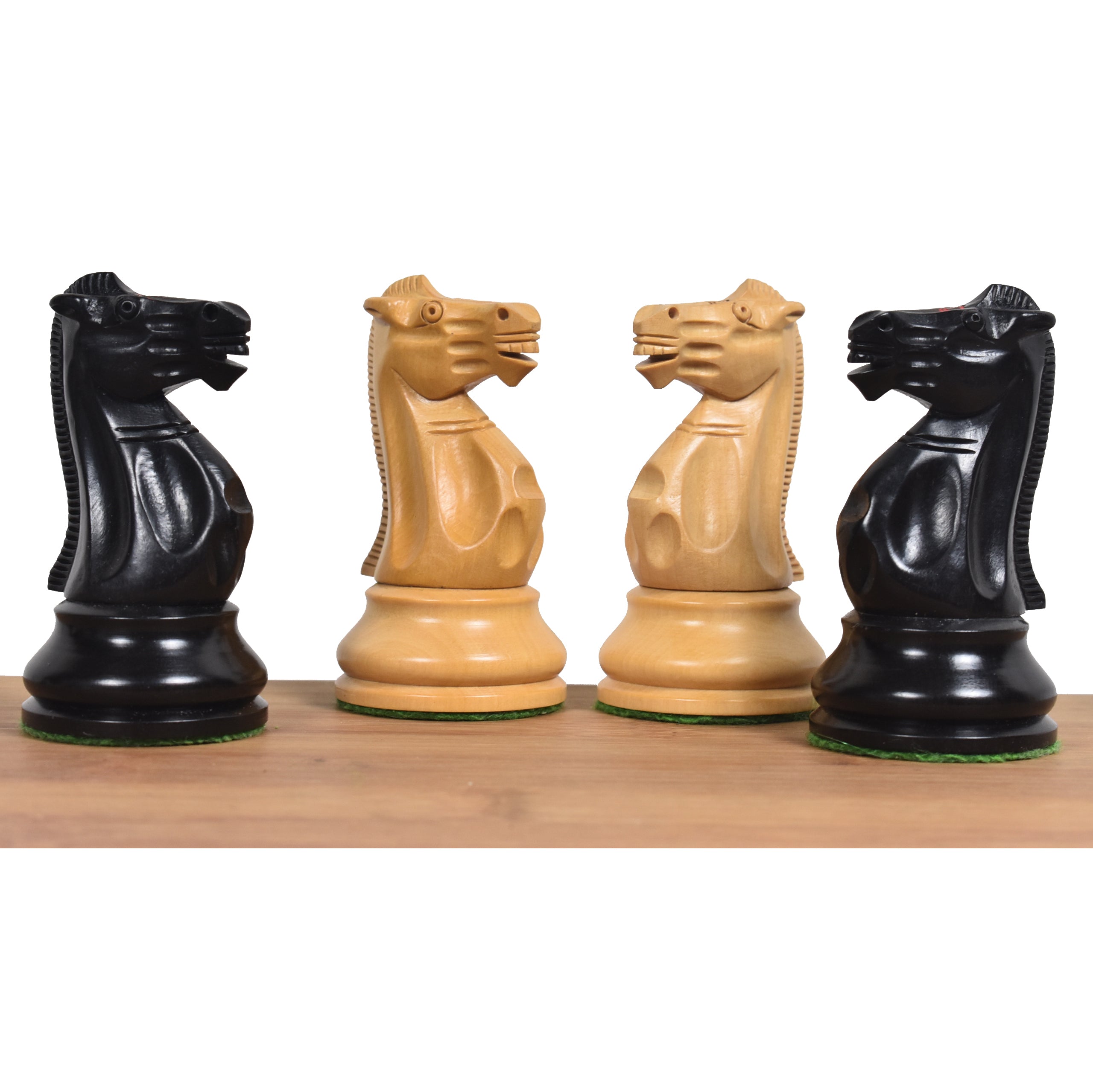 Lessing Staunton Ebony 98mm Chess Pieces