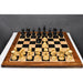 Ebony Wood and Boxwood chessmen with a 49mm king base