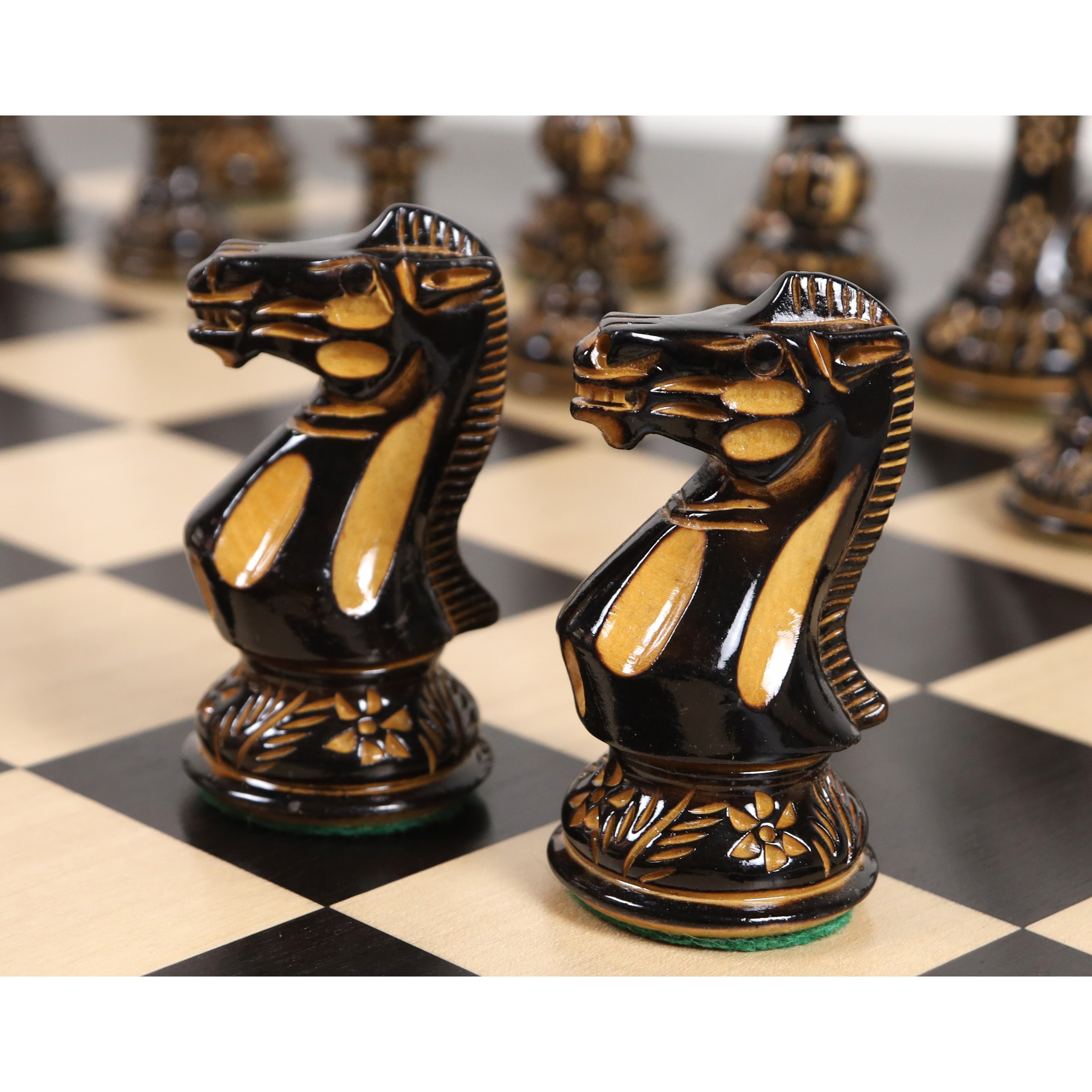 Professional Staunton Hand Carved 101mm Chess Pieces