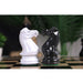 Black Lacquered Boxwood and White Lacquered Boxwood chessmen with a 44mm king base