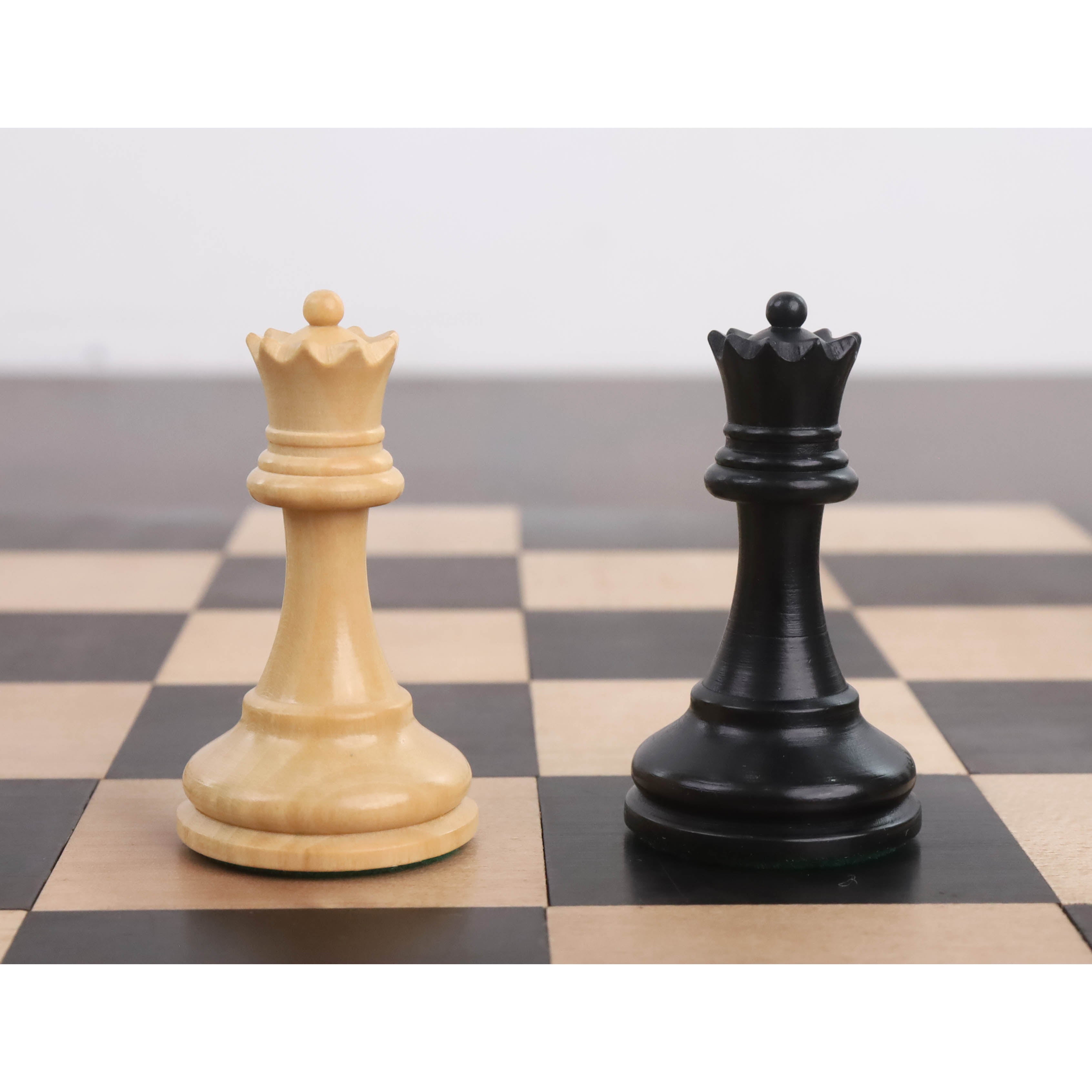 Knight and rook from the ebonised boxwood chessmen