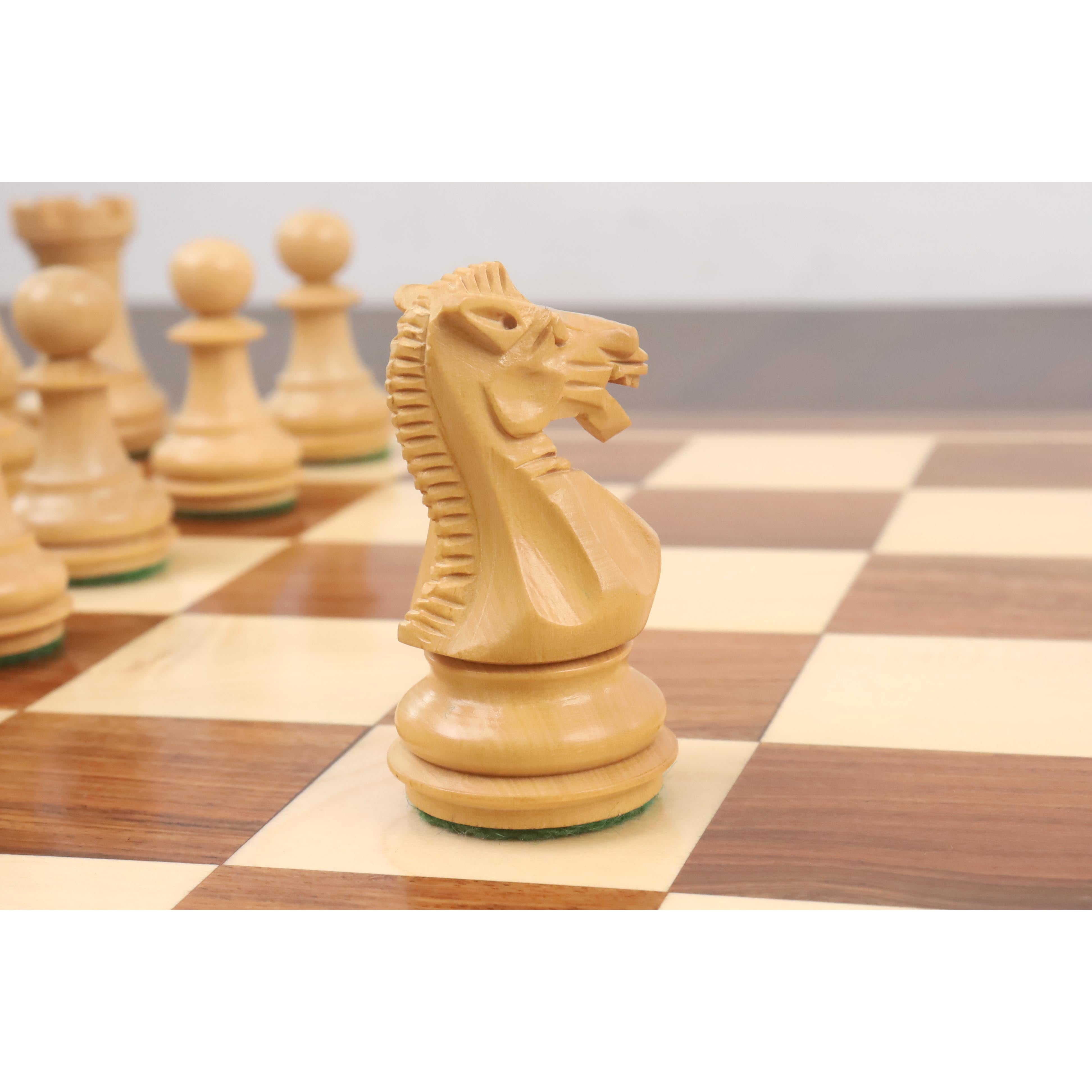 Knight and rook from the golden rosewood and boxwood chessmen