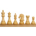 Ebonised Boxwood and Boxwood chessmen with a 30mm king base