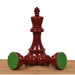 Prime Staunton Burgundy and White 97mm Chess Pieces