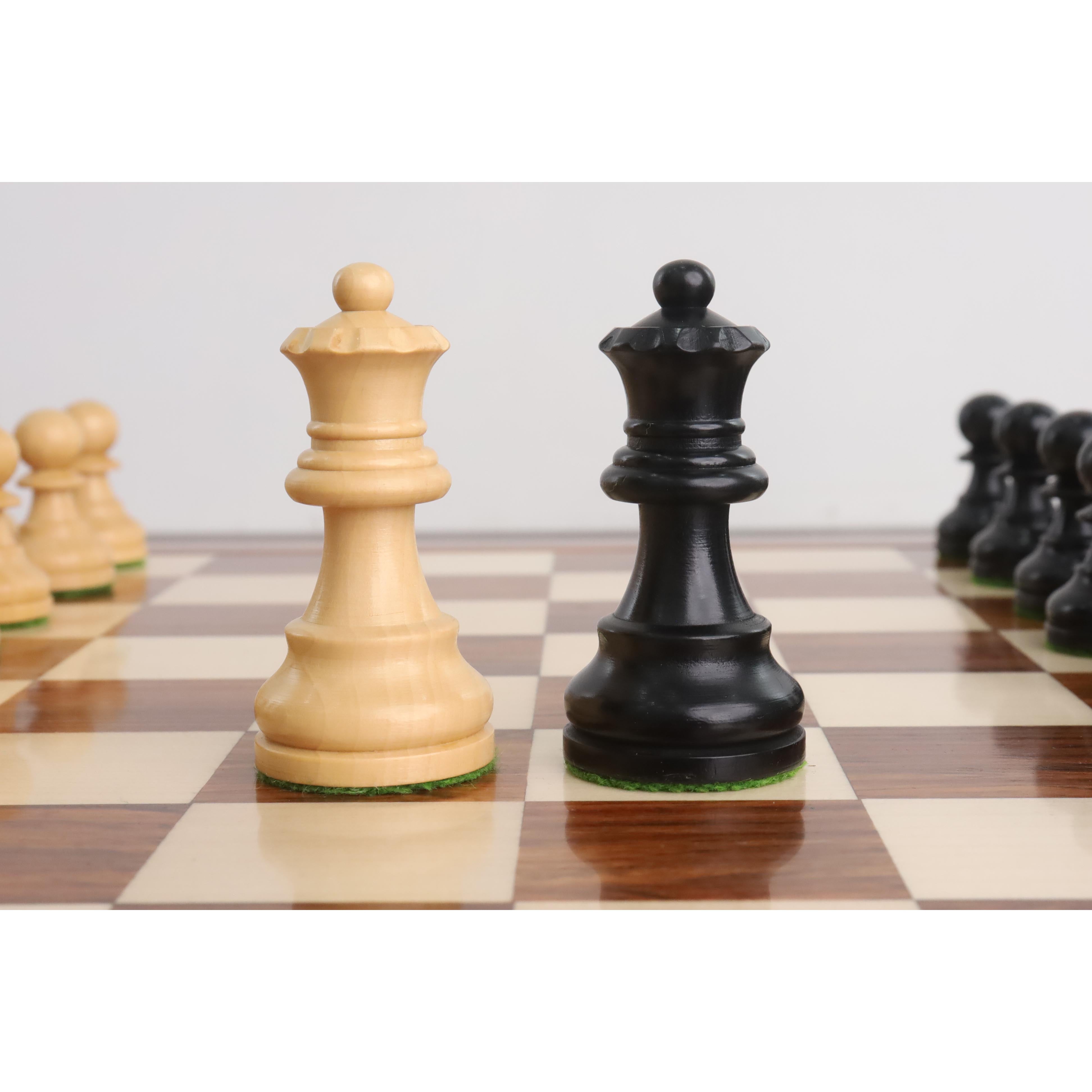 Knight and rook from the ebonised boxwood chessmen