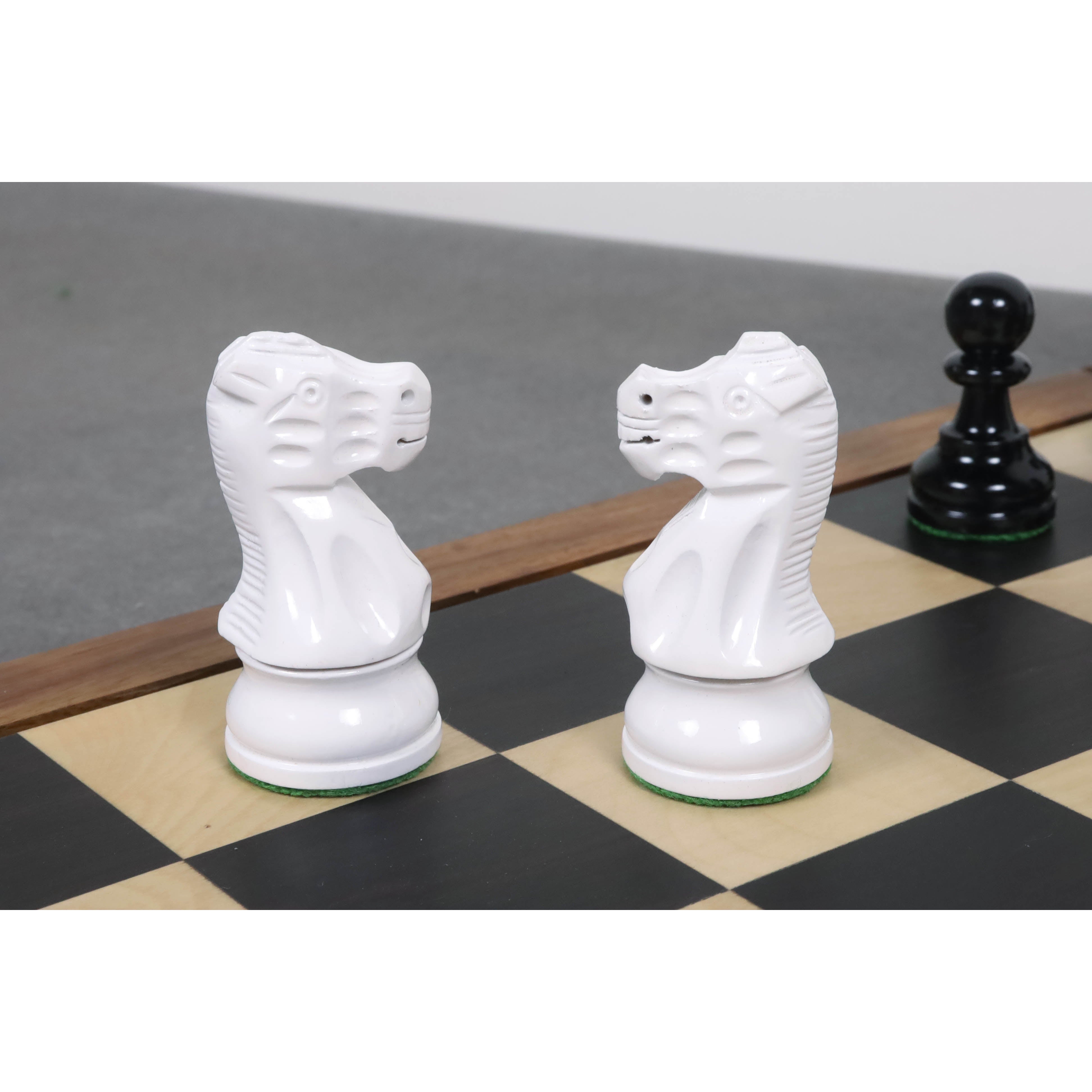 Painted Lacquered Staunton 97mm Chess Pieces