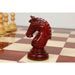 Stallion Staunton chess pieces in bud rosewood, 105mm king