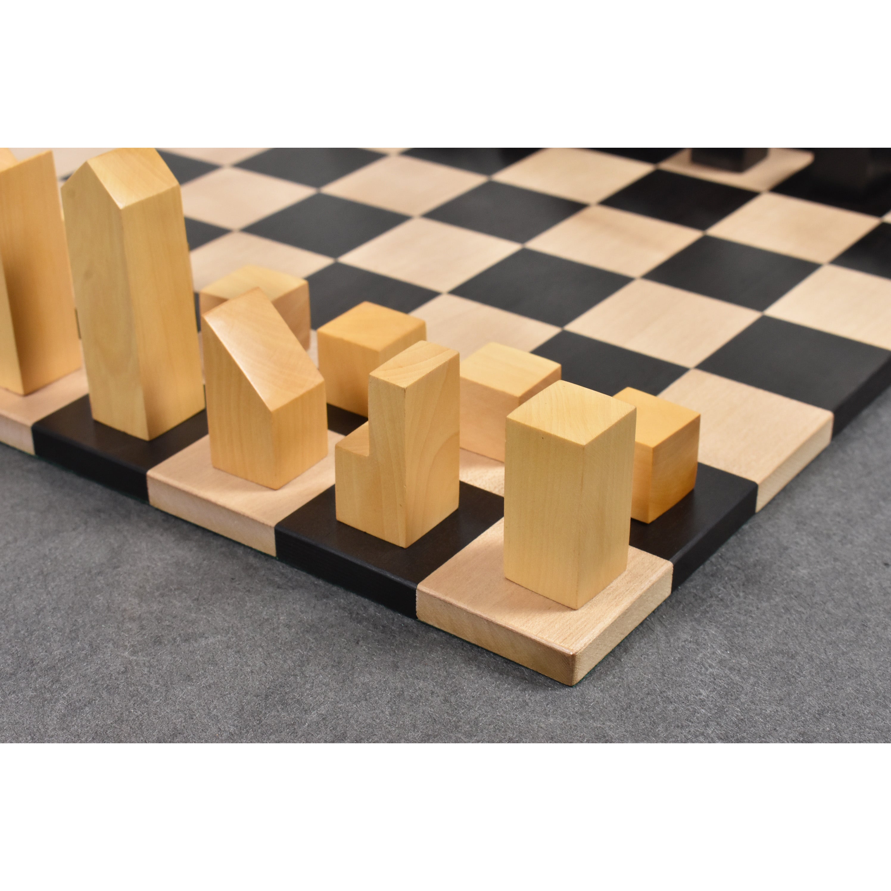 Knight and rook from the ebonised boxwood chessmen