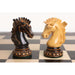 34 piece chessmen set in Black Lacquered Burnt Boxwood and White Lacquered Burnt Boxwood