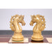 Spartacus Staunton chess pieces in bud rosewood, 117mm king