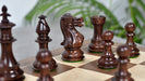 British Staunton Series wooden chess pieces, 93mm king, Anjan finish