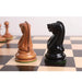 Knight and rook from the Ebony & Antiqued Boxwood chessmen